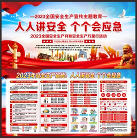 2023年安全生产月宣传展板