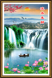 旭日东升玄关画