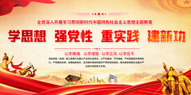 主题教育宣传展板