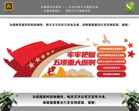 五项重大原则文化墙