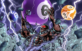 创意台球壁画装饰画设计