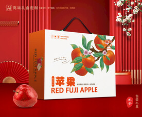 苹果包装 红富士礼盒