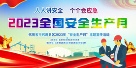 2023安全生产月活动展板