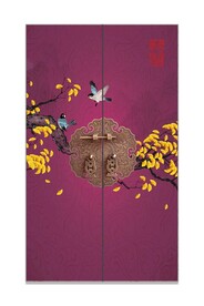 中式古典宫廷门环装饰画