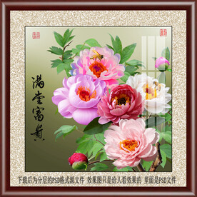 牡丹装饰画
