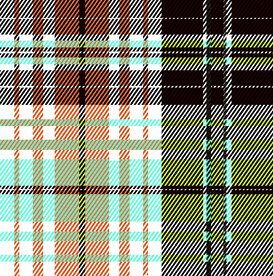 网红潮流格子花