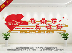 核心价值观背景墙