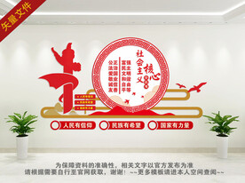 核心价值观背景墙