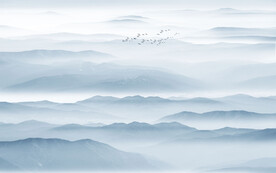 新中式禅意水墨山水画