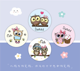 小圆镜 圆卡 吊牌