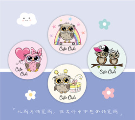 小圆镜 圆卡 吊牌