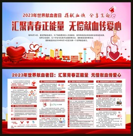 世界献血者日宣传栏