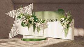 白绿婚礼展示区