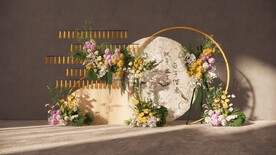 新中式婚礼迎宾区