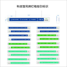 科学馆楼层导视标识
