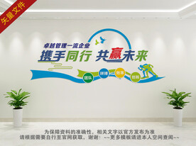 公司励志背景墙