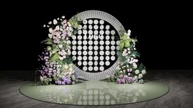 现代婚礼迎宾区