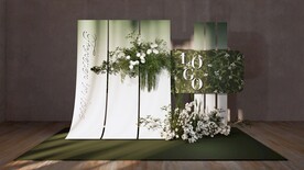 绿色婚礼迎宾区