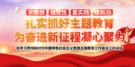 主题教育展板 党建展板