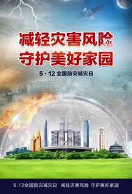 2022年防灾减灾日海报