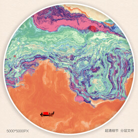 抽象禅意水墨肌理