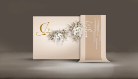 香槟色婚礼迎宾区