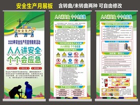 安全生产月海报