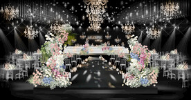 高级韩式水晶婚礼效果图