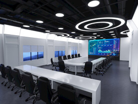 电视台会议室设计案例效果图