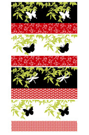 蝴蝶图案陶瓷杯子花纸