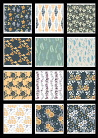 花卉四方连续图片