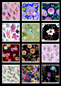 花卉四方连续图片