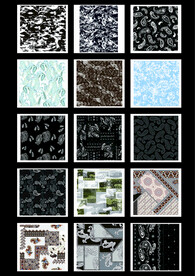 民族花卉元素图片