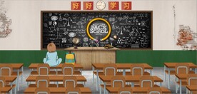 复古怀旧80后90后童年背景墙