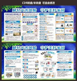 防灾减灾展板