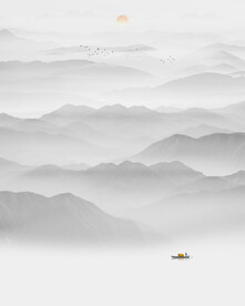 水墨玄关画