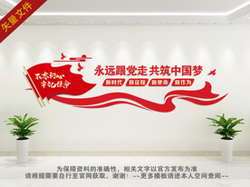 不忘初心牢记使命文化墙