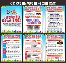 校园禁毒日远离毒品宣传海报