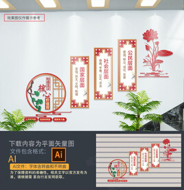 核心价值观楼梯