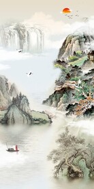 中式山水画