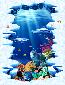 海底世界立体画