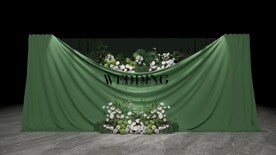 简约婚礼su模型