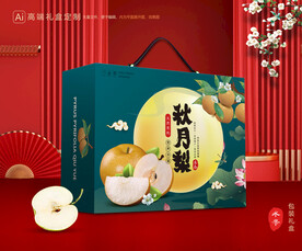 秋月梨礼盒 梨包装