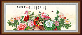 花开富贵国画牡丹图