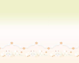 汉服黄绿渐变兔子