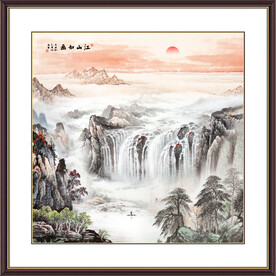 江山如画旭日东升