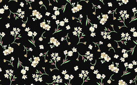 黑底小碎花