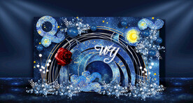 星空婚礼迎宾区