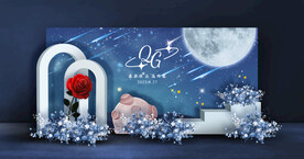 星空婚礼迎宾区