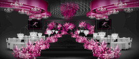 玫红色仪式区